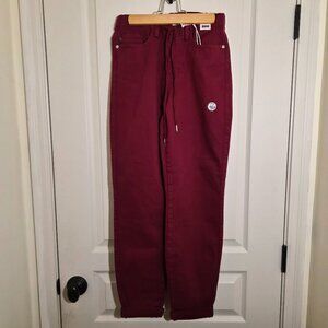 Judy Blue Red Joggers Size 24 NWT Stretch Denim High Rise